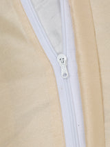 Set of 2 Velvet Blackout Window Curtains with 5 Cushion Covers- Beige