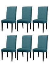 jacquard-dining-chair-cover-textured-blue-set-of-6