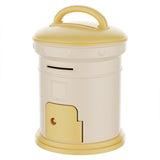 Cortina Post Box Design Piggy Bank for Kids & Adults – Plastic Coin Saver with Handle & Keys, Money box Gift Item for kids Ages 3+ ( Yellow, Pack of 1 )