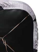 Stretchable Elastic Geometric Printed Office Chair Cover Pack of 1- Grey