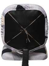 Stretchable Elastic Geometric Printed Office Chair Cover Pack of 1- Grey