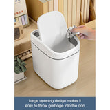 Cortina Mini Tabletop Dustbin , Small Waste Bin for Study Table, Office Desk, Bathroom, Kitchen Sink & Washroom ( Grey )