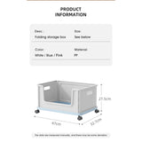 Cortina Bookshelf Plastic Storage Organizer for Books, Magazines & CDs, Compact Book Rack for Home, Office & Study Desk (Rolling Storage Container)