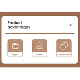 Cortina Bookshelf Plastic Storage Organizer for Books, Magazines & CDs, Compact Book Rack for Home, Office & Study Desk (Rolling Storage Container)