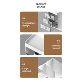 Cortina Bookshelf Plastic Storage Organizer for Books, Magazines & CDs, Compact Book Rack for Home, Office & Study Desk (Desktop Bookshelf Organizer)