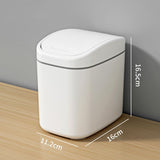 Cortina Mini Tabletop Dustbin , Small Waste Bin for Study Table, Office Desk, Bathroom, Kitchen Sink & Washroom ( Grey )