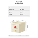 Cortina 3 Tier Plastic Storage Organizer with Drawers | Cosmetic Jewelry Box, Office Desktop Compartments, Storage Shelf for Office, School, Home | Multi-Layer Small Storage Box (White)