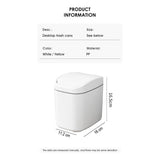 Cortina Mini Tabletop Dustbin , Small Waste Bin for Study Table, Office Desk, Bathroom, Kitchen Sink & Washroom ( Grey )