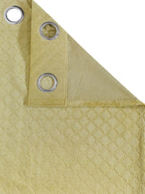 Pack of 2 Velvet Room Darkening Emboss Long Door Curtains- Olive