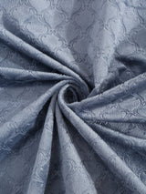 Pack of 2 Velvet Room Darkening Emboss Window Curtains- Dark Grey