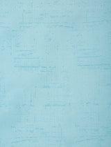 Pack of 2 Polyester Blackout Emboss Long Door Curtains- Sky Blue