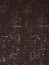 Pack of 2 Polyester Blackout Emboss Window Curtains- Brown
