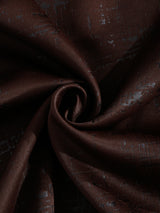Pack of 2 Polyester Blackout Emboss Window Curtains- Brown