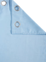 Pack of 2 Polyester Blackout Emboss Window Curtains- Blue