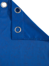 Pack of 2 Polyester Blackout Emboss Window Curtains- Navy Blue