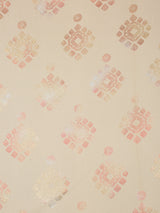 Pack of 2 Polyester Blackout Foil Long Door Curtains- Cream