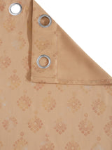 Pack of 2 Polyester Blackout Foil Door Curtains- Beige