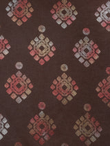 Pack of 2 Polyester Blackout Foil Long Door Curtains- Brown