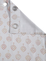 Pack of 2 Polyester Blackout Foil Door Curtains- Light Grey