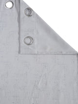 Pack of 2 Polyester Blackout Emboss Door Curtains- Light Grey