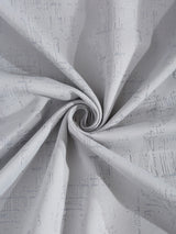Pack of 2 Polyester Blackout Emboss Door Curtains- Light Grey