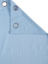 Pack of 2 Polyester Blackout Solid Long Door Curtains- Blue