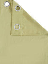 Pack of 2 Polyester Blackout Solid Long Door Curtains- Green