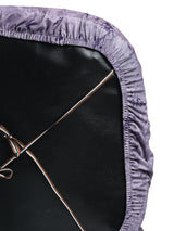 Stretchable Elastic Digital Printed Office Chair Cover Pack of 6- Lavender