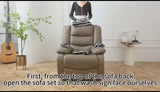 Stretchable Polyester Solid Recliner Cover- Black