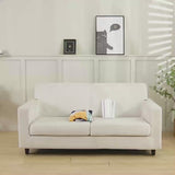 ElasticFloral Printed Sofa Cover 3 Seater-Blue