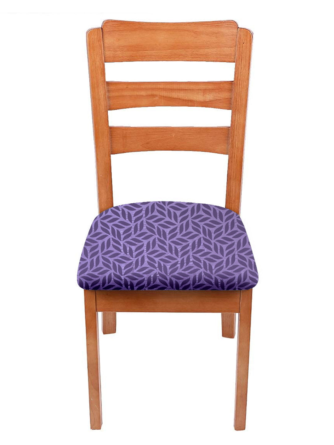 Stretchable Digital Printed Non Slip Chair Pad Cover Pack of 1- Purple