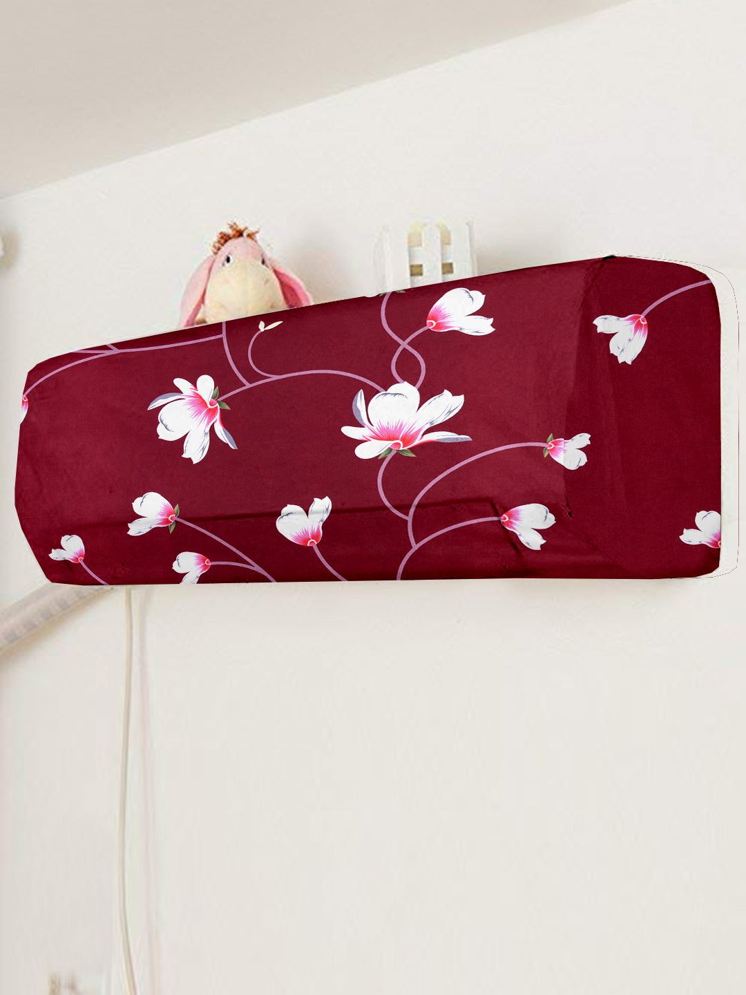 stretchable-printed-protective-air-conditioning-cover-maroon-copy