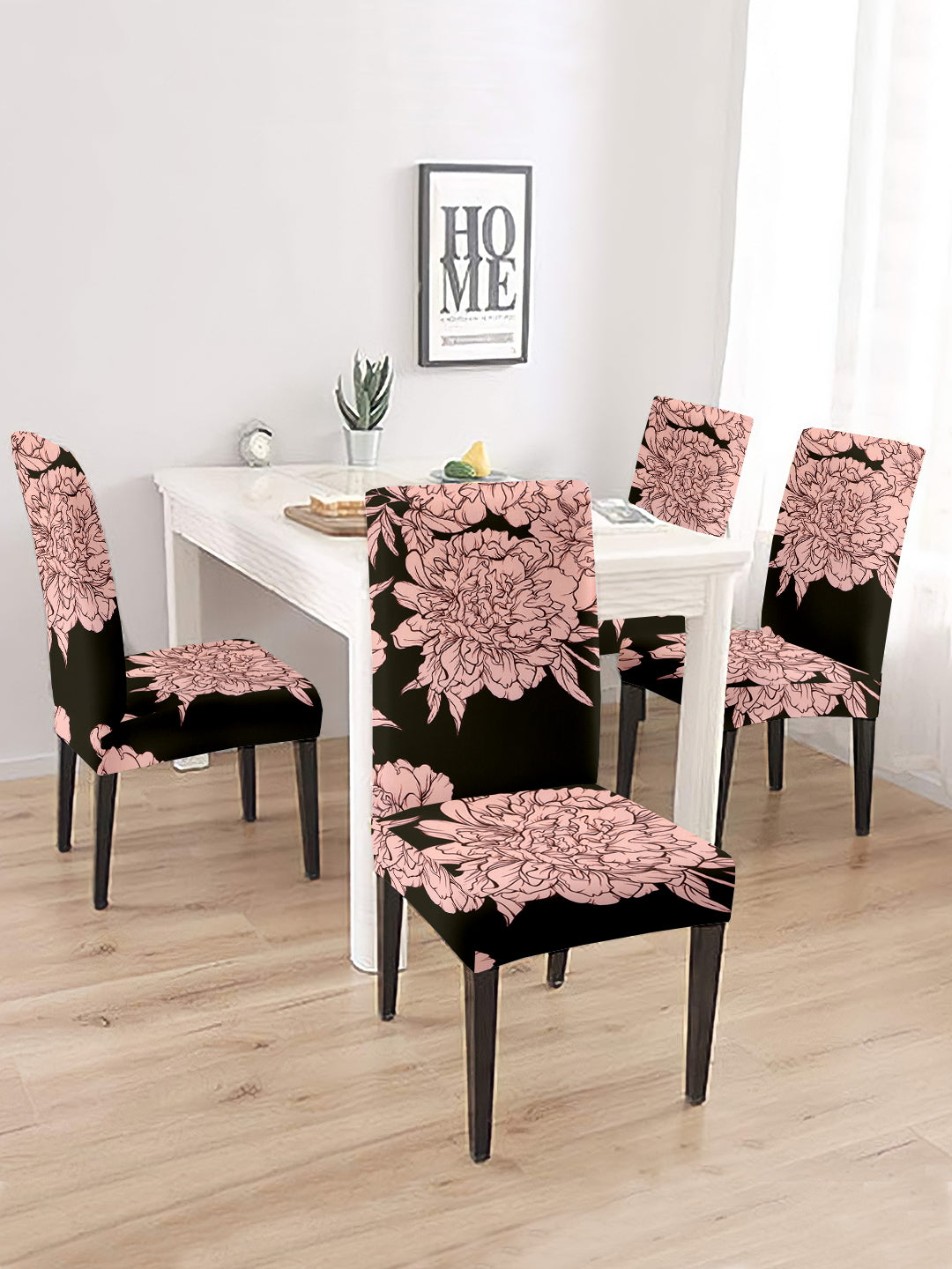 dining-chair-cover-floral-printed-set-of-2-blackwholesale