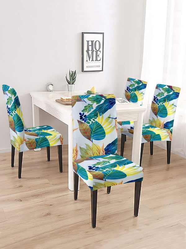 dining-chair-cover-set-of-2-leaf-printed-greenwholesale