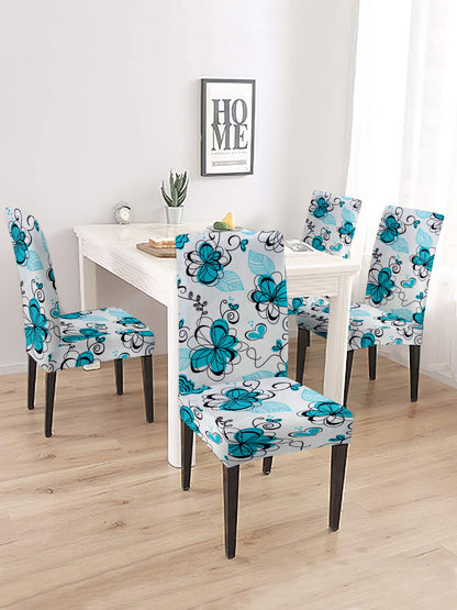 dining-chair-cover-set-of-2-floral-printed-blue-whitewholesale