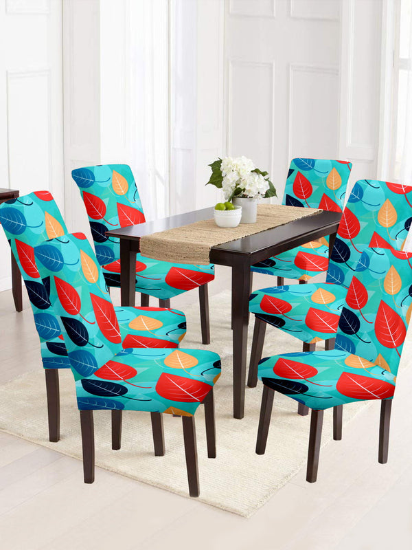 dining-chair-cover-set-of-6-leaf-printed-multicolour