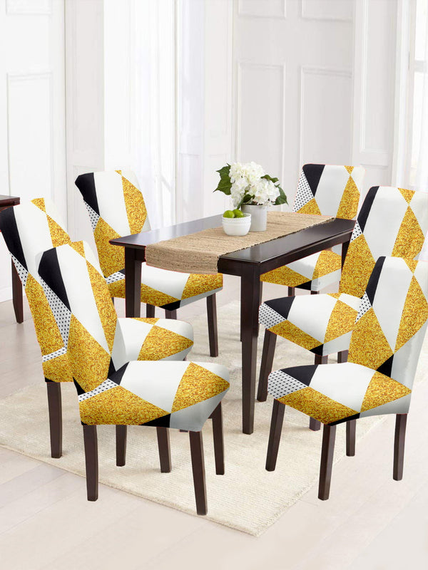 dining-chair-cover-geomteric-printed-set-of-6-yellow