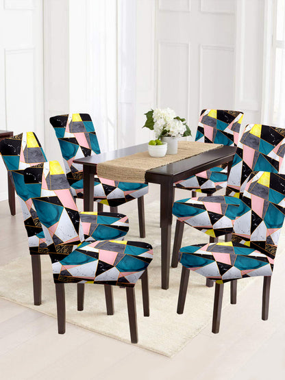 stretchable-dining-chair-cover-set-of-6-geometric-printed-multicolour