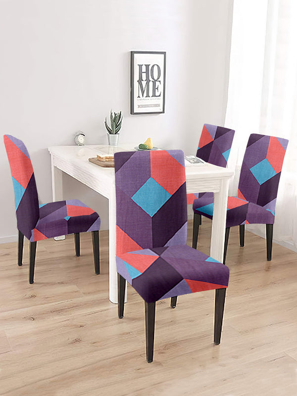 dining-chair-cover-set-of-2-geometric-printed-purplewholesale