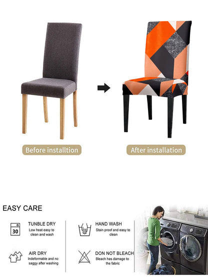 stretchable-dining-chair-cover-set-of-2-geometric-printed-orangewholesale