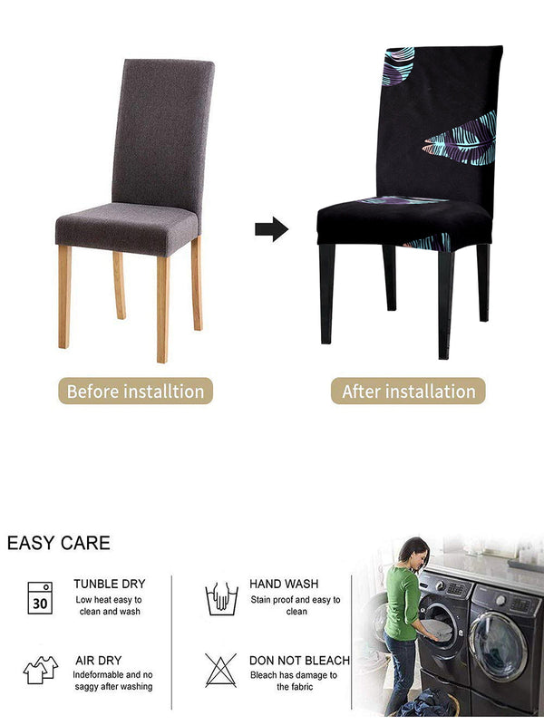 stretchable-non-slip-dining-chair-cover-set-of-2-printed-blackwholesale