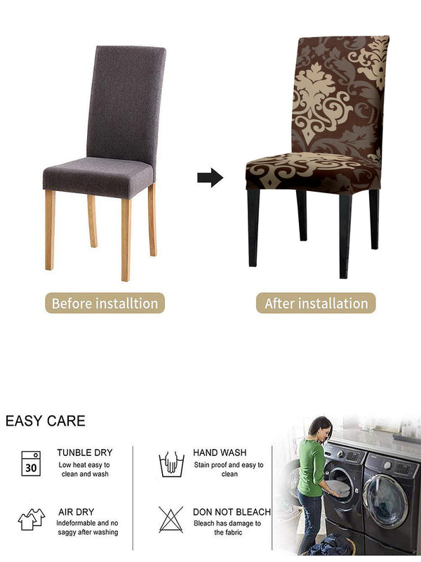 stretchable-dining-chair-cover-set-of-2-ethnic-motif-printed-brownwholesale