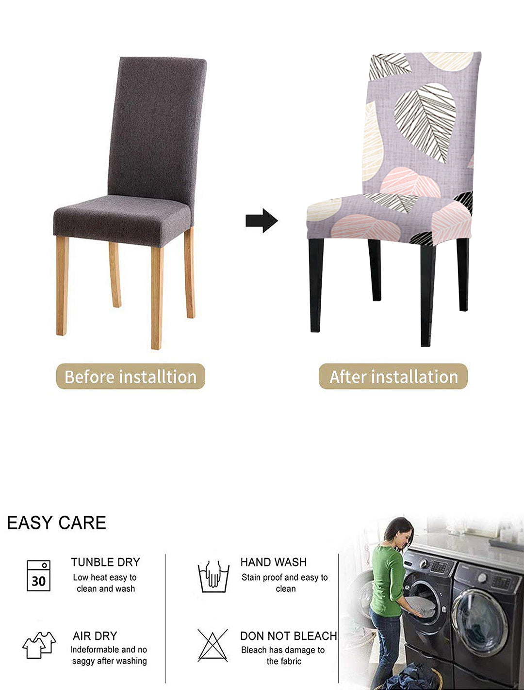 stretchable-dining-chair-cover-set-of-4-leaf-printed-lavender