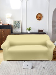 Elastic Stretchable Sofa Cover 2 Seater-Cream