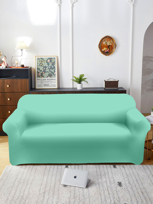 Elastic Stretchable Sofa Cover 2 Seater- Mint Green