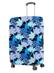 Blue & Lavender Printed Large Luggage Cover