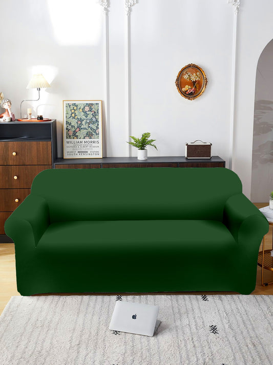 Elastic Stretchable Sofa Cover 2 Seater- Olive Green