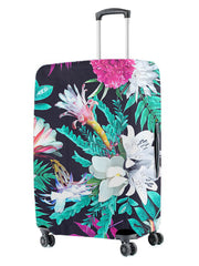 Stretchable Printed Protective Luggage Bag Cover Small- Multicolour