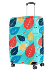 Blue Printed Large Luggage Cover