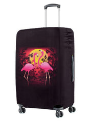 Pink & Yellow Printed Large Luggage Cover